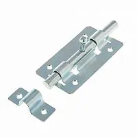 Задвижка накладная ЗТ-4 40х30 круглый ригель (d7мм L57мм) оцинк. (уп.1шт) Tech-Krep/Zitar 138886