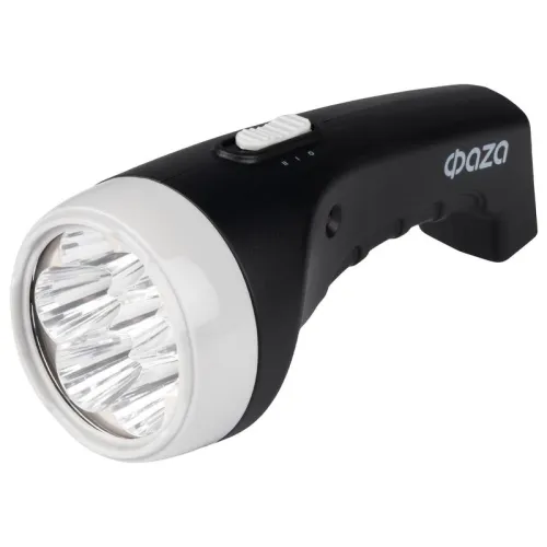 Фонарь аккумуляторный ручной AccuF2-L07-bk 7LED 2 режима: 100проц./25проц. аккум. 0.4А.ч выдвижная вилка индикатор зарядки черн. ФАZА 5000810