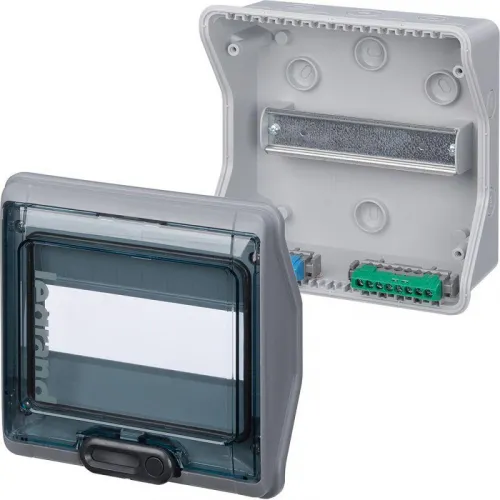 Бокс ОП Plexo IP65 8м сер/дым. двер. Leg 601978 фото 2