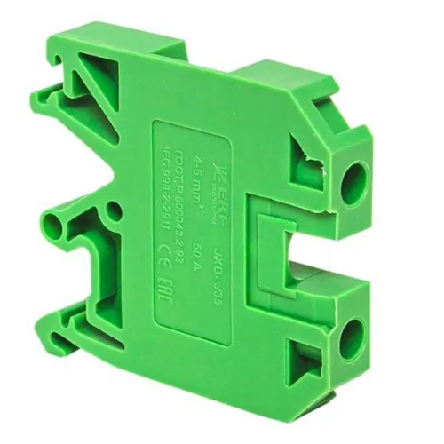Колодка клеммная JXB-4/35 (35а) зел. EKF plc-jxb-4/35gn фото 2