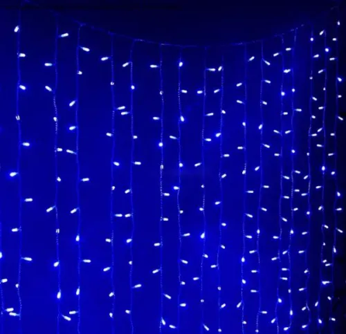 Гирлянда "Занавес" 300х220см LDCL528C-B 528 LED IP20 32.8Вт 220В син. SHLights 4690601043634