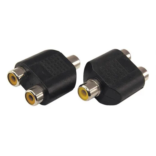 Переходник аудио гнездо RCA - 2 гнезда RCA блист. Rexant 06-0163-A фото 4