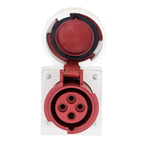 Розетка стационарная наружная 1142 3Р+РЕ 16А 380В IP67 PROxima EKF ps-1142-16-380 фото 3