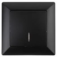Выключатель 1-кл. СП Solo 4-102-05 10А 250В IP20 с подсветкой антрацит Intro Б0053566