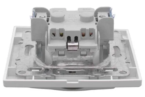 Розетка 1-м СП Минск 16А IP20 с заземл. защ. шторки с крышкой бел. Basic EKF ERR16-029-100 фото 5