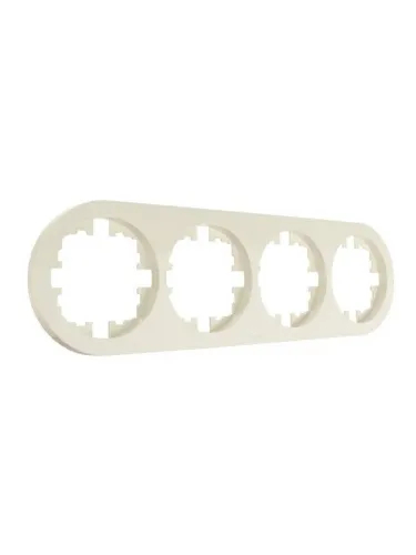 Рамка 4-м OSEN горизонт. круглая сл. кость LEZARD 744-9000-149 фото 2