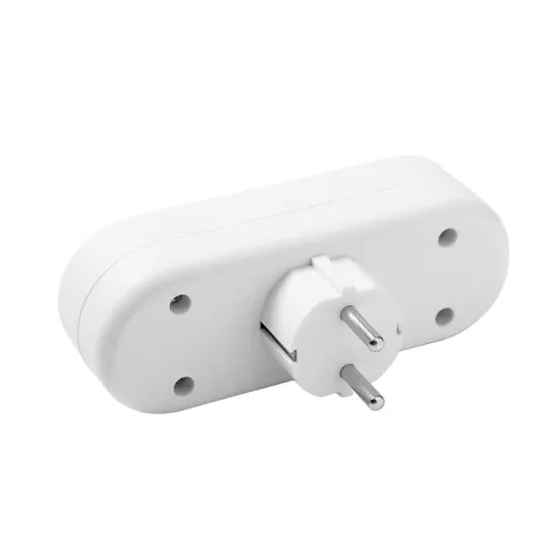 Разветвитель 3-м без заземл. 10А 2200Вт 250В плоский бел. DОМТОК 2655 фото 5