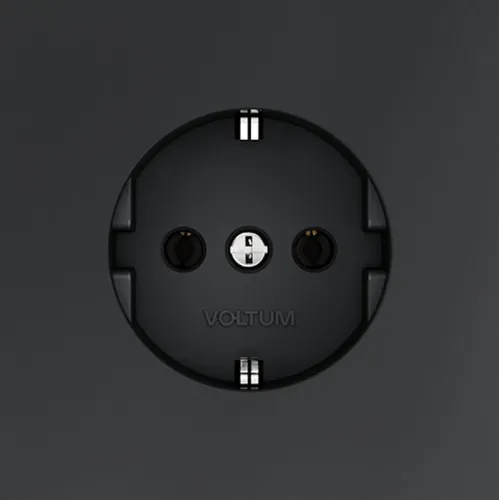 Розетка 1-м СП S70 16А с заземл. механизм графит Voltum VLS040107 фото 4