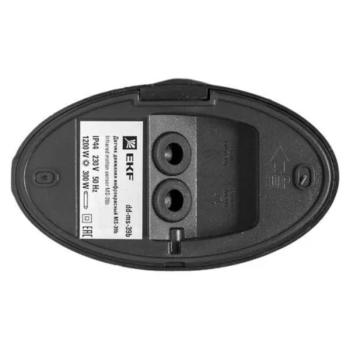 Датчик движения (ИК) MS-39b настен. 1200Вт 180гр. до 12м IP44 черн. PROxima EKF dd-ms-39b фото 5