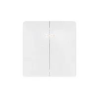 Выключатель 2-кл. СП ROUND MIELE 10А с подсветкой перламутр Kranz KR-78-0714-1