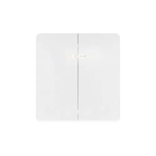 Выключатель 2-кл. СП ROUND MIELE 10А с подсветкой перламутр Kranz KR-78-0714-1