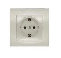 Розетка 1-м СП Бриллиант 16А IP20 с заземл. сл. кость UNIVersal 7948844
