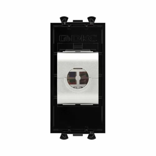 Розетка компьютерная 1мод. Avanti "Черный квадрат" RJ45 модульная кат.6 экранир. DKC 4402791 фото 3