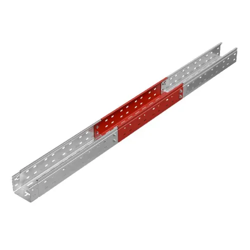 Лоток листовой перфорированный 100х80 L3000 сталь 0.7мм "БЫСТРЫЙ МОНТАЖ ПЛЮС" LPplus80-100-0.7-3000 оцинк. КМ PL0234 фото 3