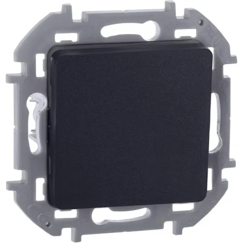 Выключатель кнопочный Inspiria 6А 250В без фиксации НО/НЗ механизм антрацит IEK 673693