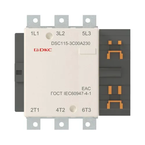 Контактор магнитный DSC115-3C00A230 115А 55кВт (AC3) 220В AC YON DSC115-3C00A230 фото 2