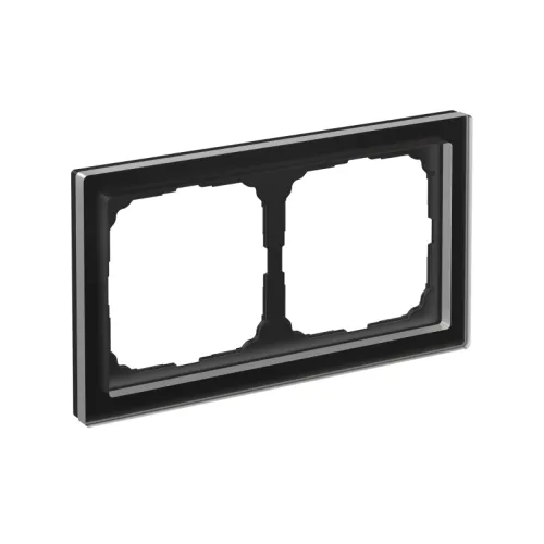 Рамка 2-м ArtGallery Pure органич. стекло черн. SE GAL321002 фото 2