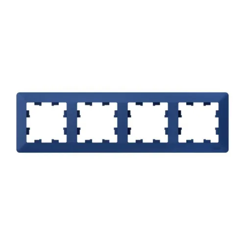 Рамка 4-м AtlasDesign Air аквамарин/дым. черн. SE ATN221104 фото 2