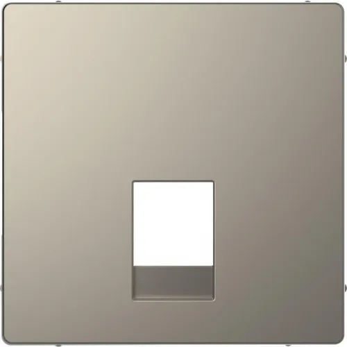 Накладка центральная Merten D-Life для 2-м RJ11/RJ12 розетки SD никель SchE MTN4215-6050