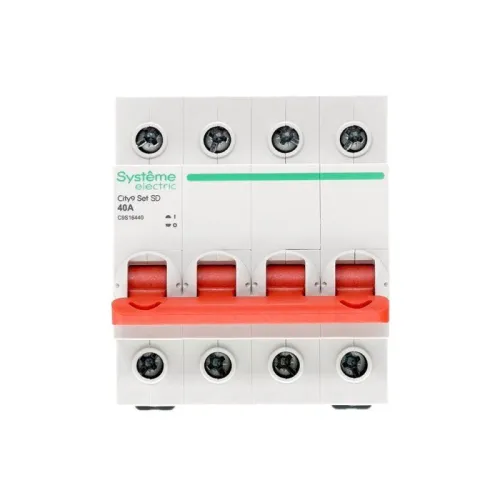 Выключатель нагрузки 4п 40А 400В City9 Set SE C9S16440 фото 4