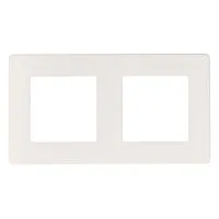 Рамка 2-м 12-5102-01 сатин бел. Эра Б0052509