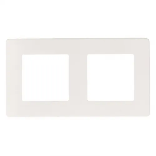 Рамка 2-м 12-5102-01 сатин бел. Эра Б0052509