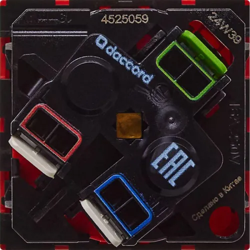 Розетка 2мод. 16А 250В 45град. с заземл. защ. шторки безвинт. зажимы красн. ИЭК Leg 4525059 фото 4