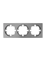 Рамка 3-м OSEN горизонт. квадрат сер. матов.LEZARD 743-7400-148