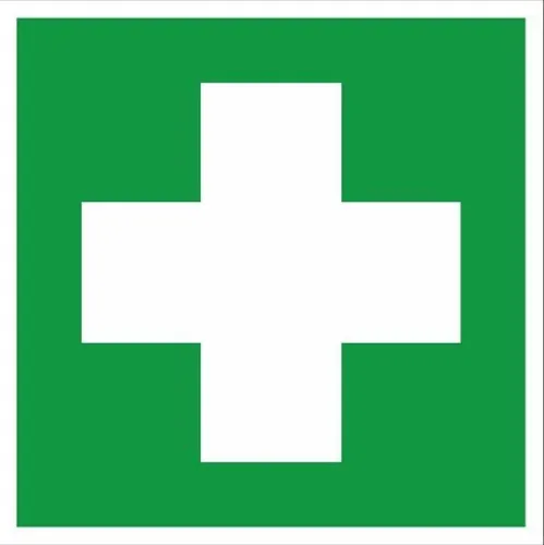 Наклейка "Аптечка первой медицинской помощи" EC01 200х200мм PROxima EKF an-4-03