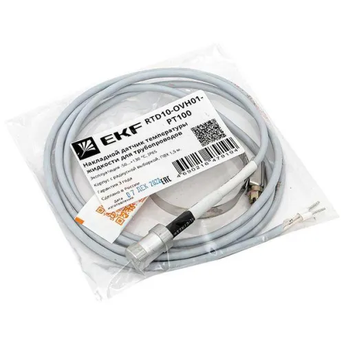 Датчик температуры жидкости для трубопроводов (накладной) EKF RTD10-OVH01-PT100 фото 6