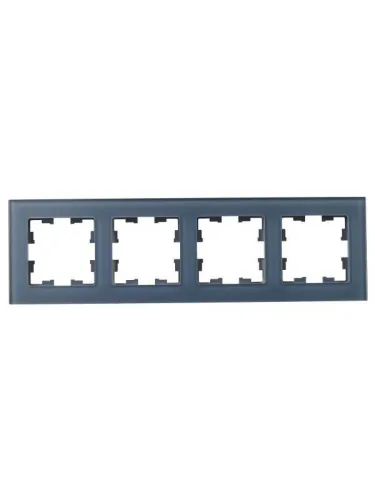 Рамка 4-м BRITE РУ-4-2-Бр стекло маренго матов. IEK BR-M42-G-31-K35 фото 3