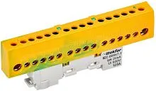 Шина PE "земля" изол на универс. держ. 8х12-16-ЖЗ TEKFOR IEK TF-NN20-16-KL-K52