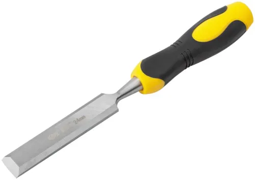 Стамеска профи CrV двухцветная прорезиненная ручка 24мм FIT 43180 фото 3