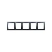 Рамка 5 постов графит Simon 1500650-038