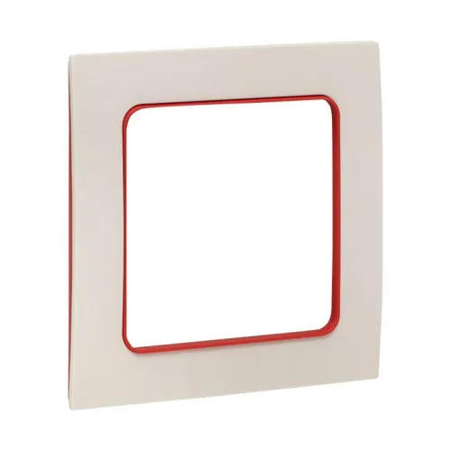 Рамка 1-м Стокгольм бел. с линией цвета красн. PROxima EKF EXM-G-304-20 фото 6