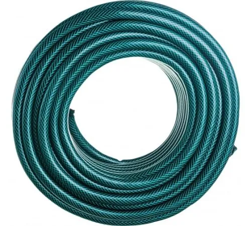 Шланг поливочный ПВХ трехслойн. армир. 3/4дюйм 50м зел. Вихрь 73/7/2/2 фото 2