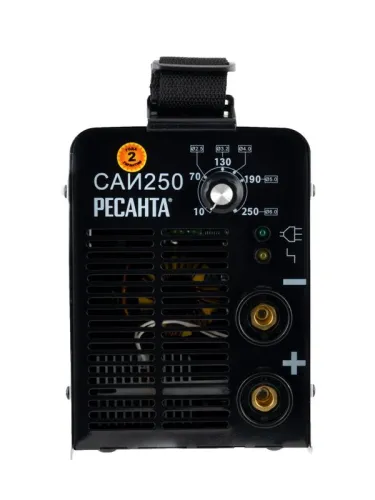 Аппарат сварочный инверторный САИ-250 250А d6 140-240В IP21 горячий старт Ресанта 65/6 фото 3