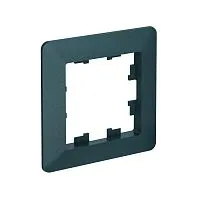 Рамка 1-м AtlasDesign Air изумруд/дым. черн. SE ATN220801