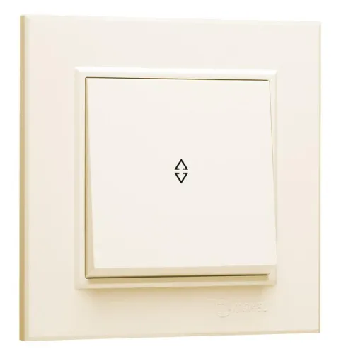 Переключатель 1-кл. СП Karea 10А IP20 крем. Makel 56010005