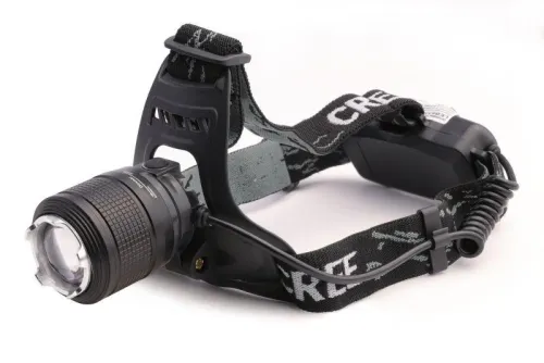 Фонарь налобный аккумуляторный LED5339 3.7В LED+син. LED 5Вт фокус 2 ак. 4 реж USB черн. Ultraflash 15041 фото 8