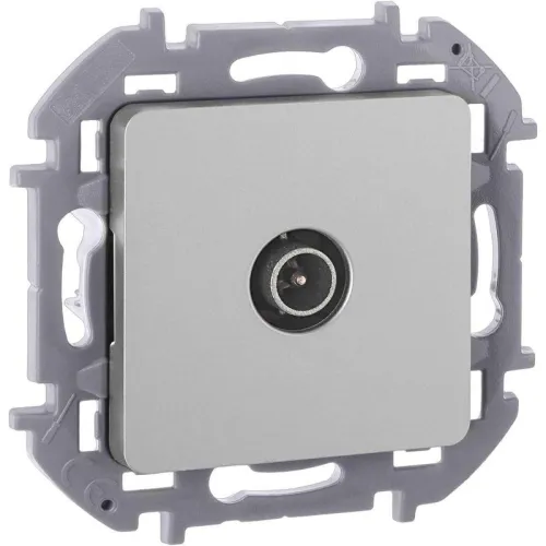 Розетка телевизионная проходная TV Inspiria 14дБ 5-862мГц механизм алюм. IEK 673862