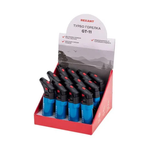 Зажигалка турбо GT-11 заправляемая Rexant 12-0011 фото 4