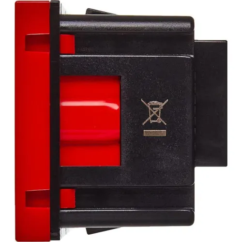Розетка 2мод. 16А 250В 90град. с заземл. без защ. шторок винт. зажимы красн. ИЭК Leg 4525046 фото 3