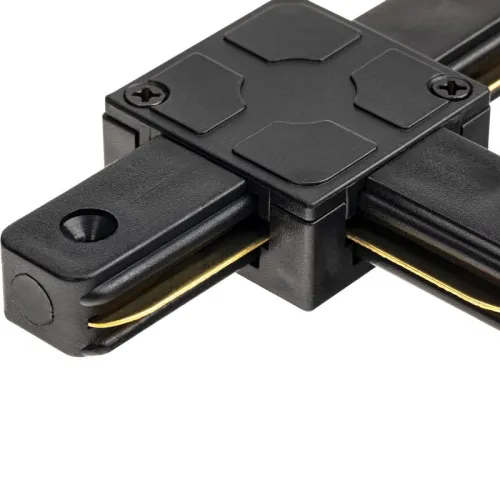 Коннектор трековый для соединения шинопровода Т-образн. жесткий ARTLINE пластик/медь черн. Ritter 59748 7 фото 4