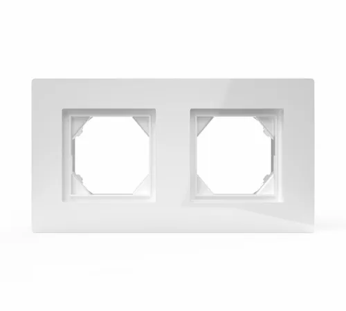 Рамка 2-м Pixel IP44 бел. TOKOV ELECTRIC TKE-PX-RM2-C01-IP44 фото 2