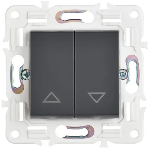 Выключатель жалюзи SKANDY 10А SK-V12T титан IEK SK-V15-0-10-K48 фото 2