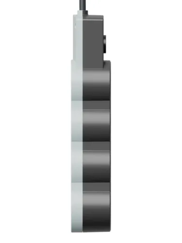 Удлинитель 3х3м с заземл. 10А IP20 USB 2800Вт 220В ПВС 3х1 с выкл. черн. КОСМОС YKsm3m3g-Z-VU10А-B фото 6