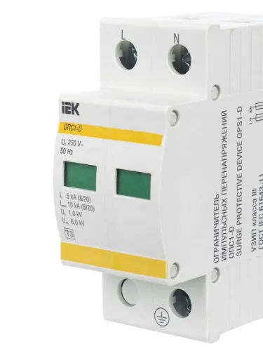 Ограничитель перенапряжения ОПС1-D 2P KARAT IEK MOP20-2-D фото 8