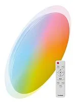 Светильник светодиодный PREMIUM GALAXY-RGB 75Вт 230В 3000-6500К 6000лм IP40 555х83мм настенно-потолочный управляемый с пультом ДУ с RGB подсветкой КОСМОС KSGalaRGB75W