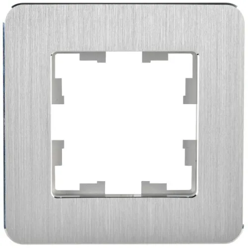 Рамка 1-м BRITE РУ-1-1-Бр метал. алюм. RE AL IEK BR-M12-M-21-K47 фото 2